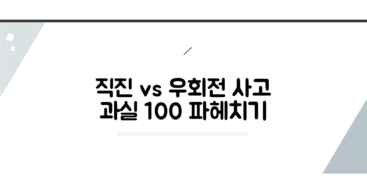직진 우회전 사고, 과실비율 파헤치기