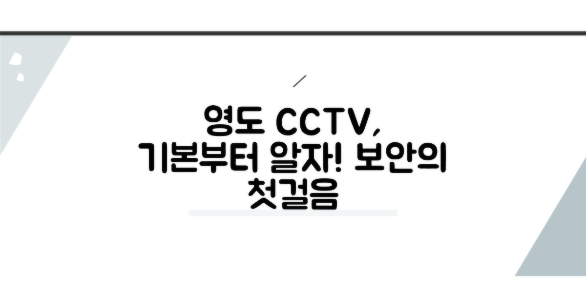 영도시큐리티 CCTV 기본 이해
