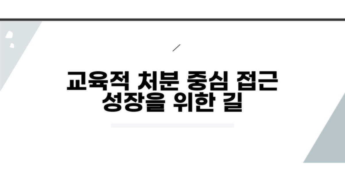 교육적 처분 중심의 접근