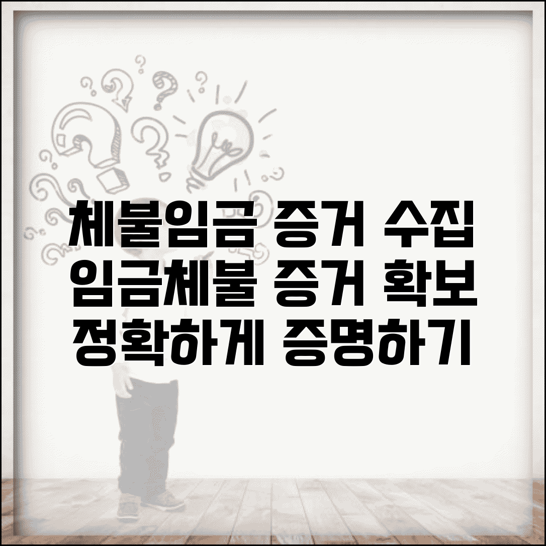 체불임금 신고 증빙 수집 | 임금체불 신고를 위한 증거 확보법