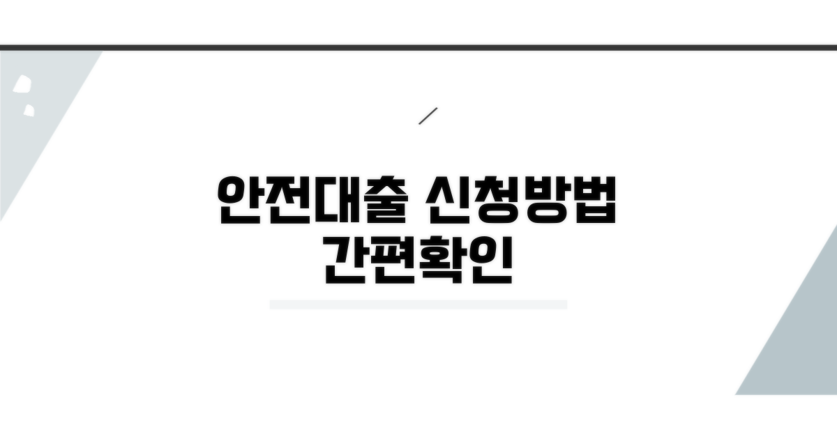 안전한 대출 신청 절차