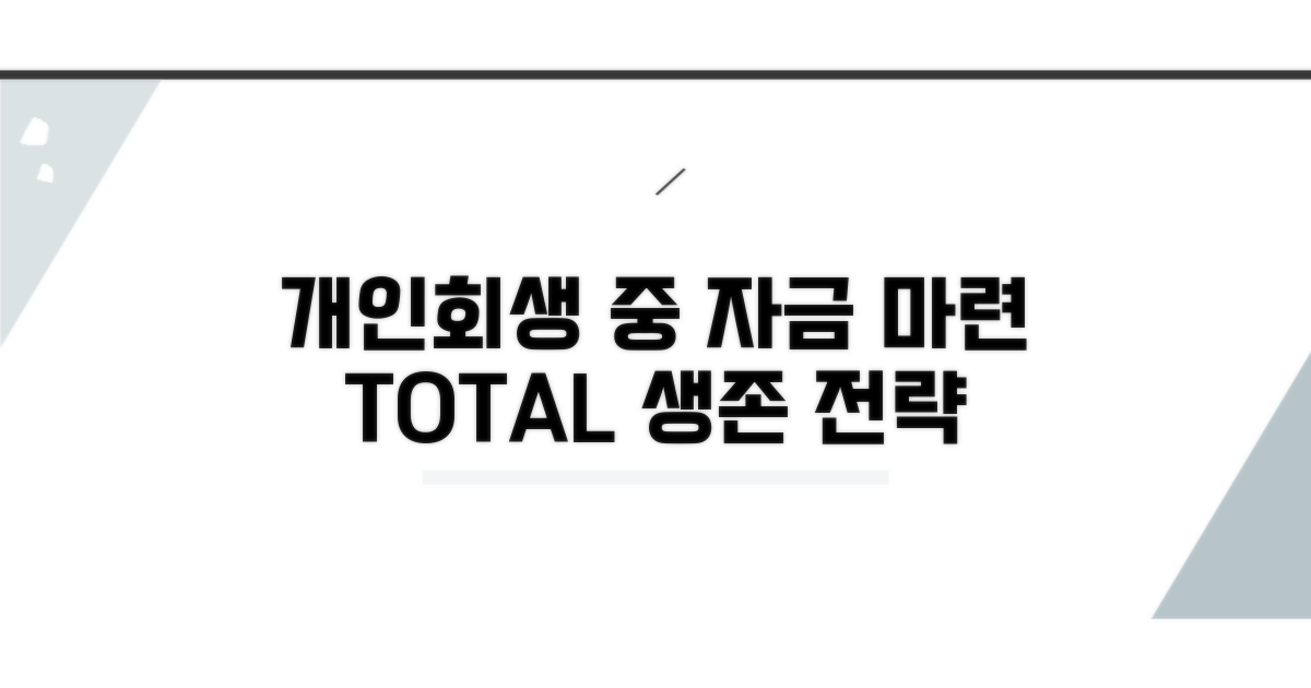 개인회생 중 자금 마련 방법