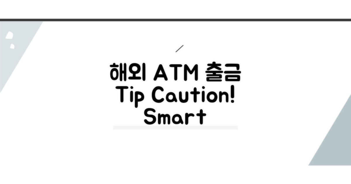 해외 ATM 출금 방법과 주의사항