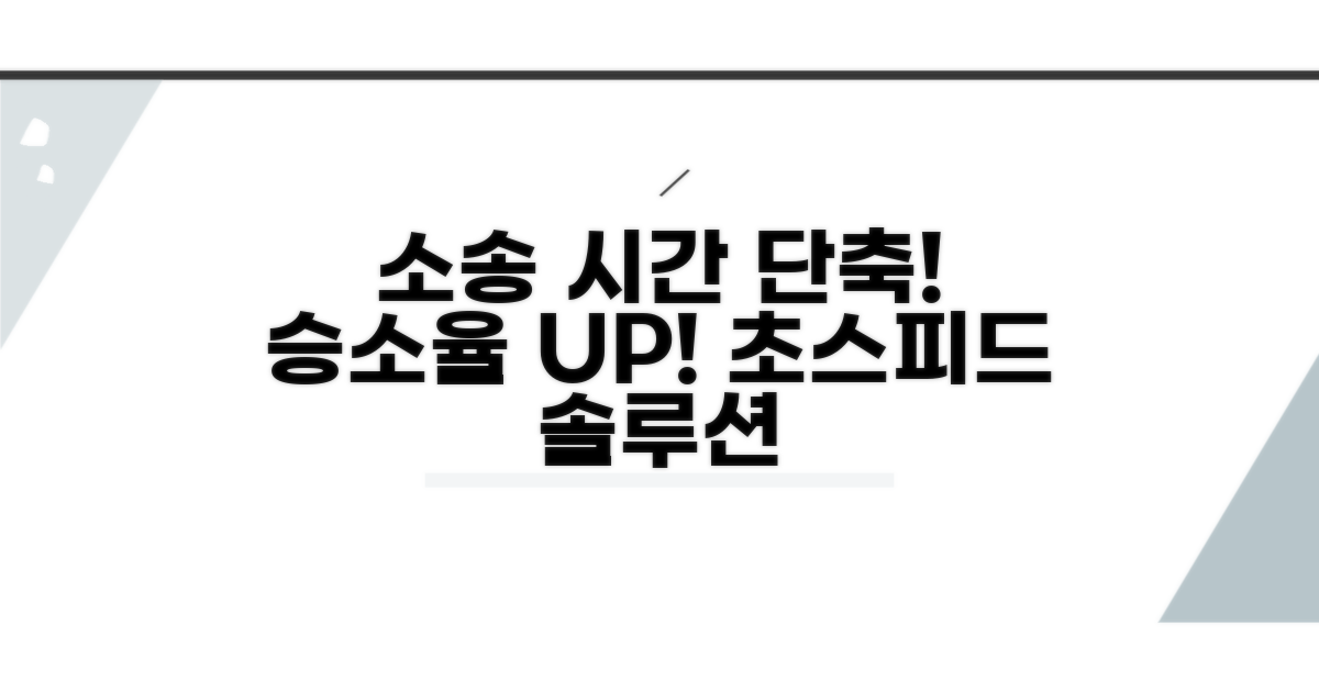 소송 기간 단축하는 방법