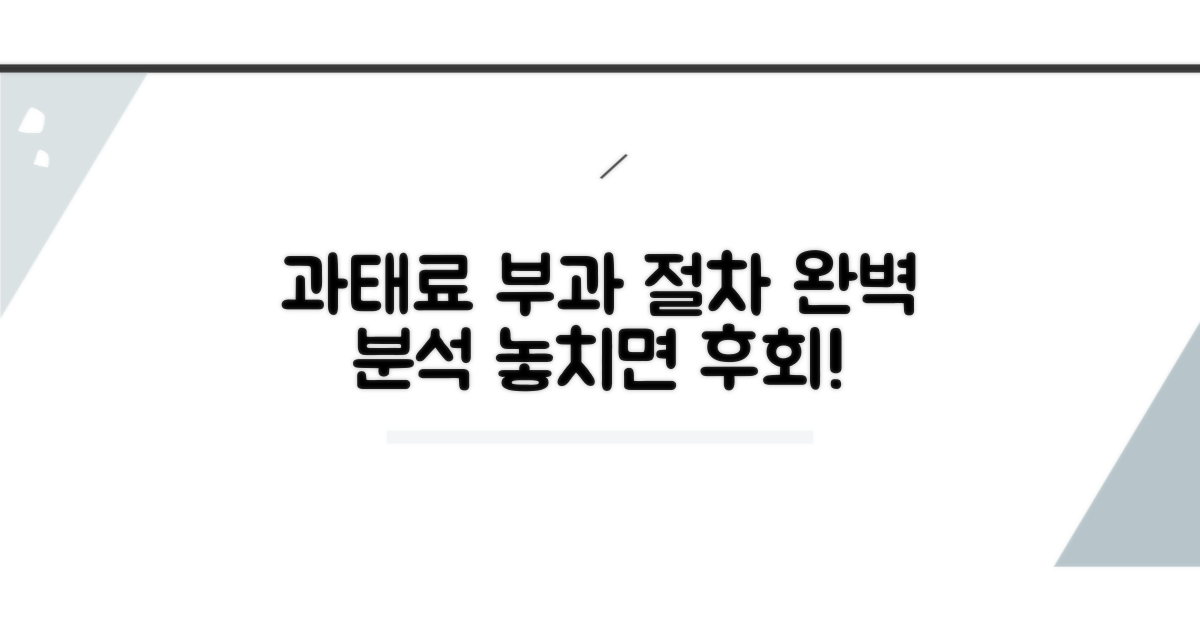 과태료 부과 절차 완벽 분석