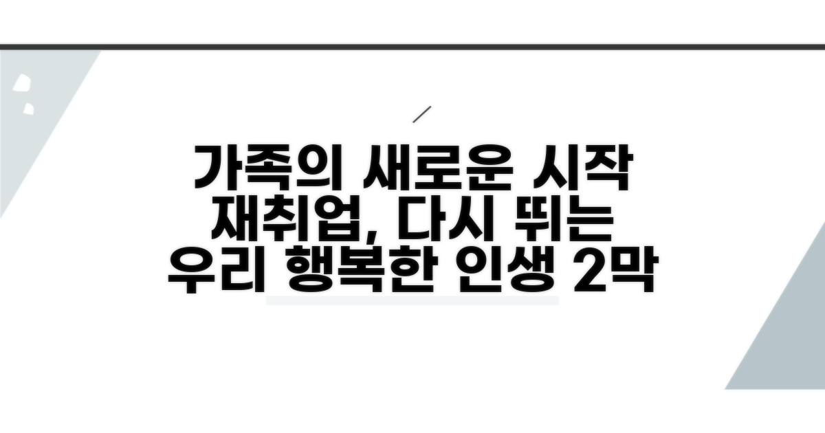 가족 재취업, 새로운 시작 준비