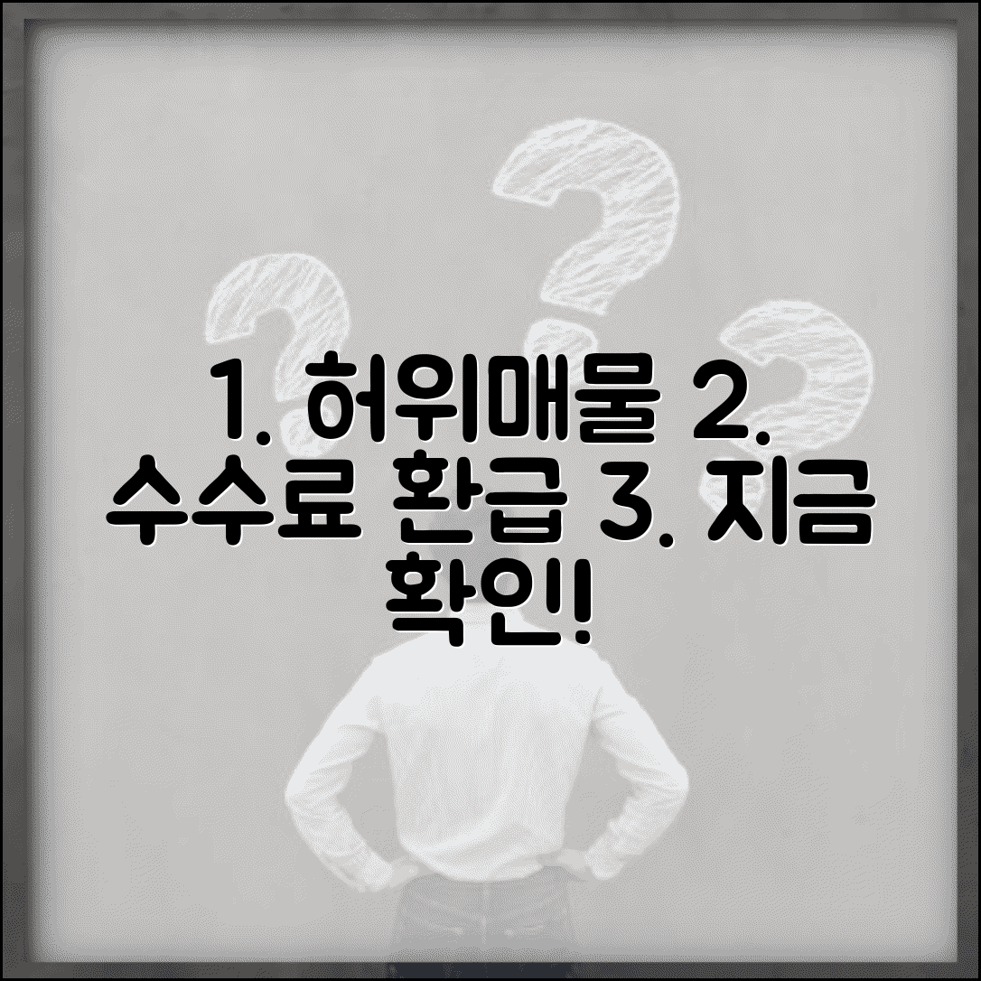 부동산 허위매물 중개수수료 환급 방법 알아보기