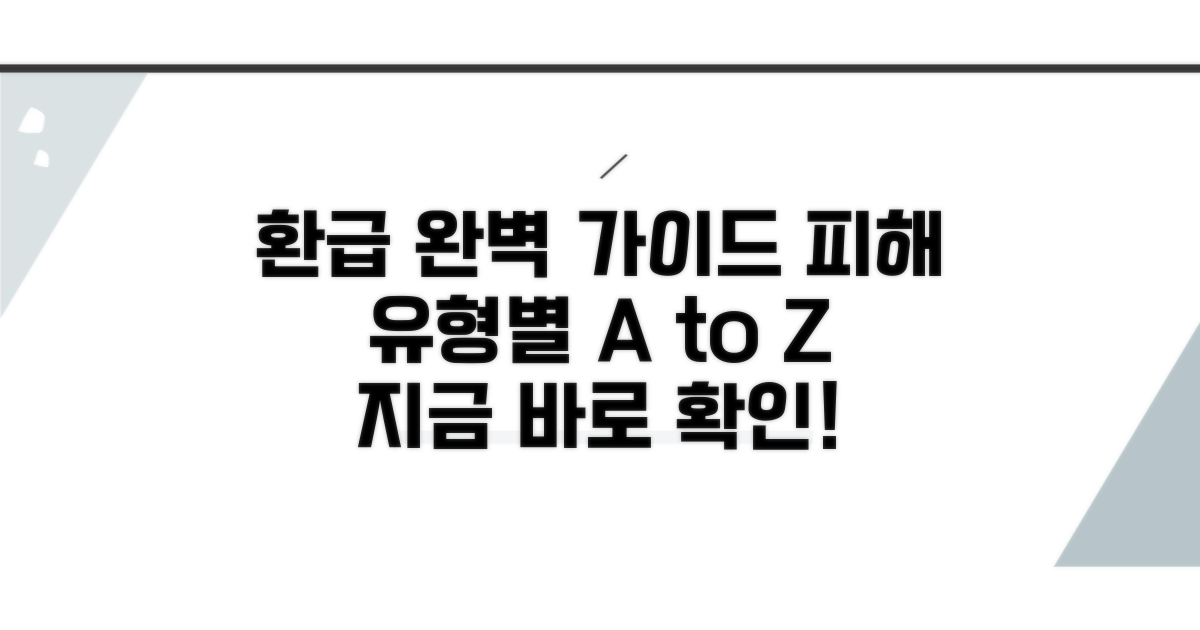 피해 사례별 환급 절차 완벽 가이드