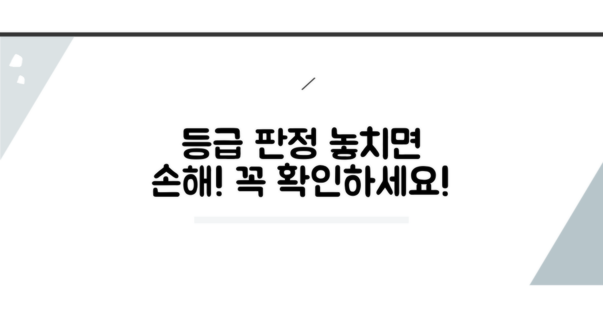 등급 판정 기준, 꼼꼼히 확인하세요