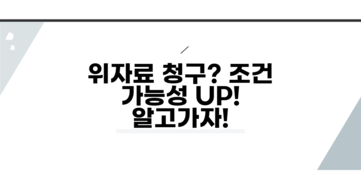 위자료 청구 조건과 가능성 분석