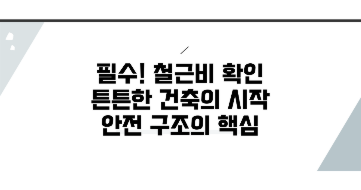 안전한 구조물, 철근비 꼭 확인하세요