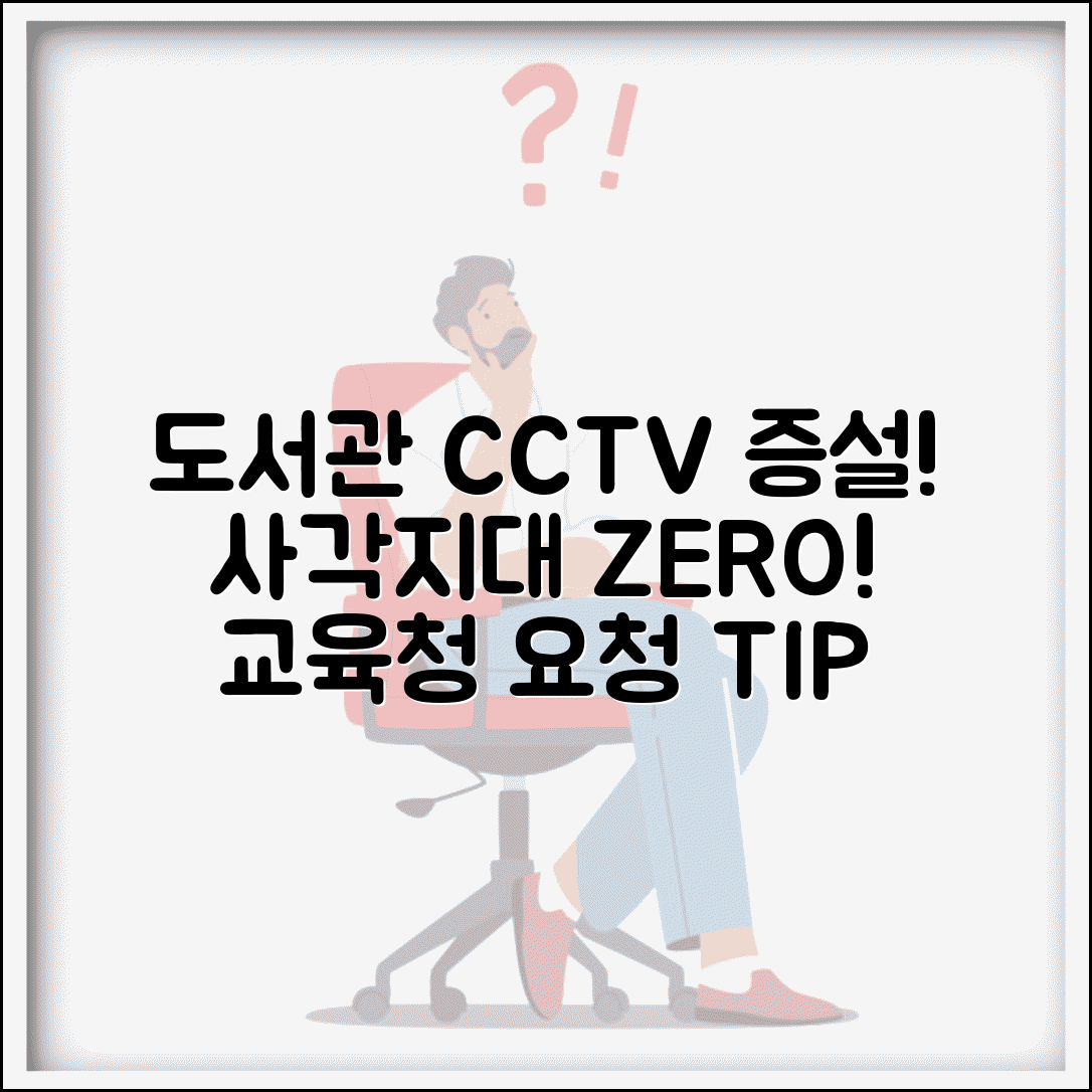 도서관 CCTV 증설 사각지대 해소 교육청 요청 방법