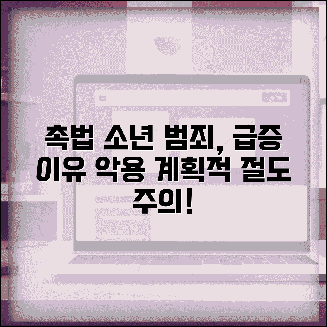 촉법소년 절도 급증 원인과 면제 악용한 계획적 범죄