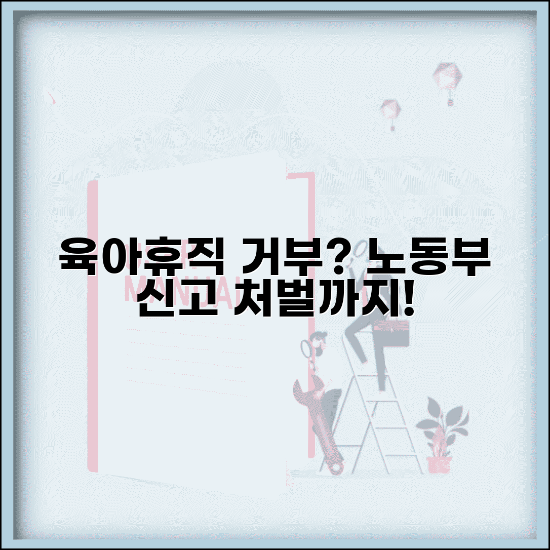 육아휴직 신청 거부 시 고용노동부 신고 및 처벌 알아보기