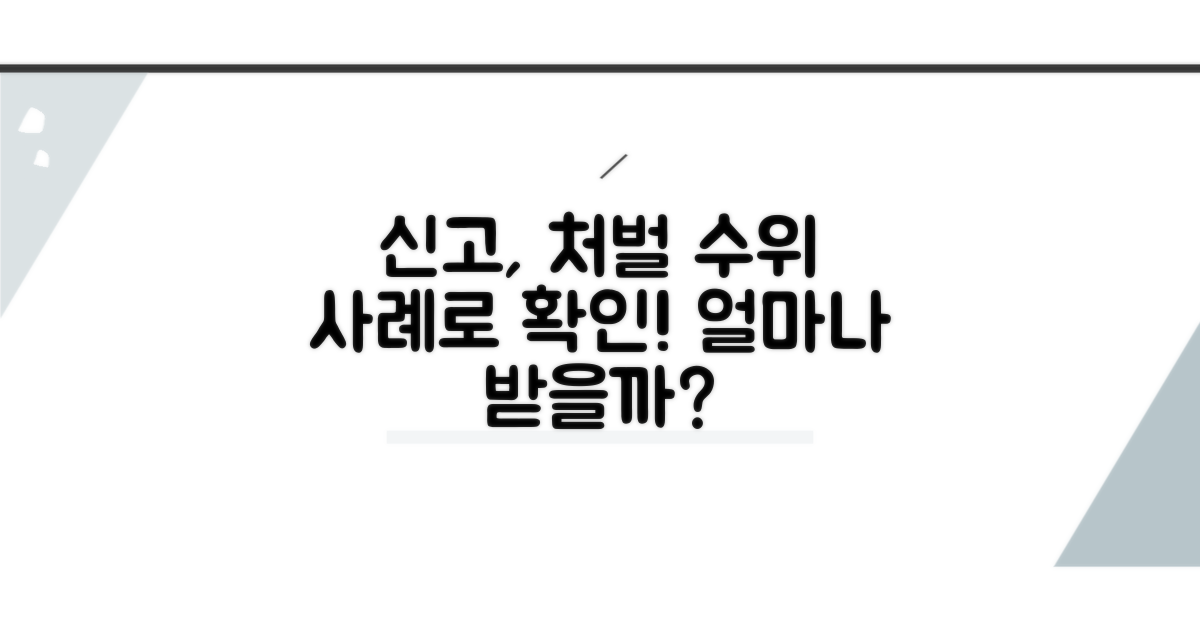 신고 시 처벌 수위와 사례 확인