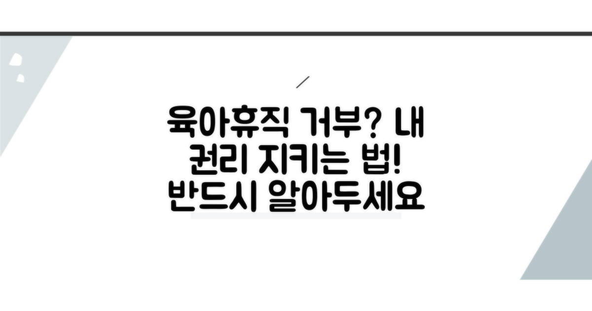 육아휴직 거부시 대응 방법
