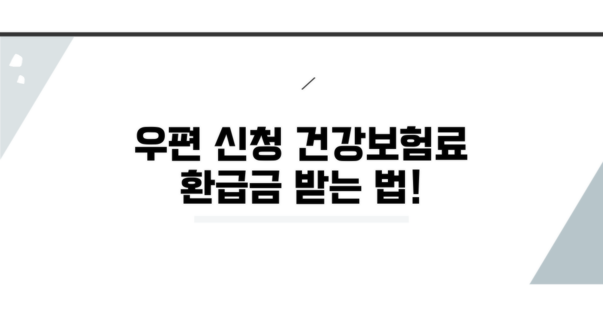 건강보험료 환급금 우편 신청 방법