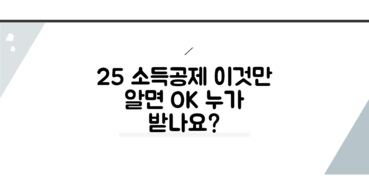 소득공제 25% 적용 대상과 기준