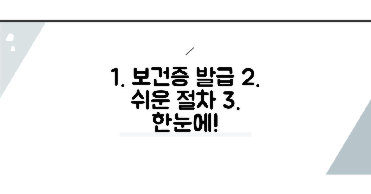 단계별 보건증 발급 절차 보기