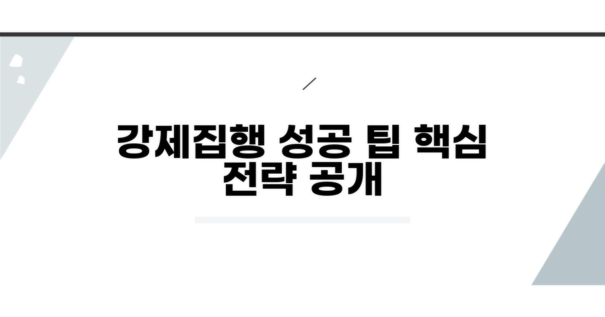 성공적인 강제집행을 위한 팁