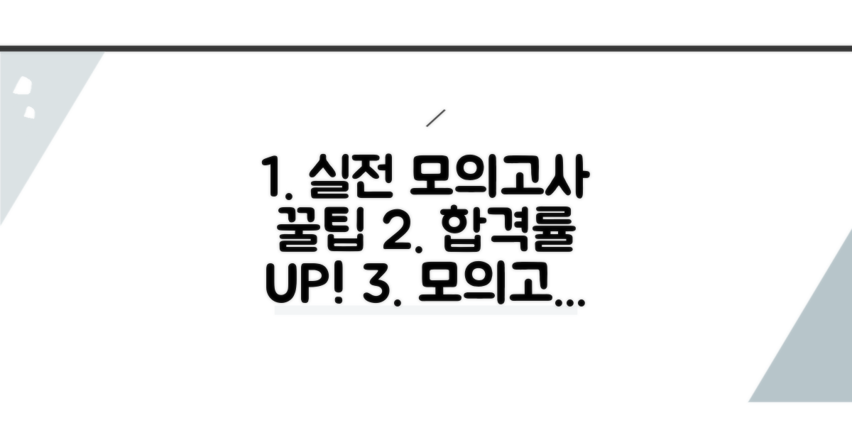 실전 대비 모의고사 활용법