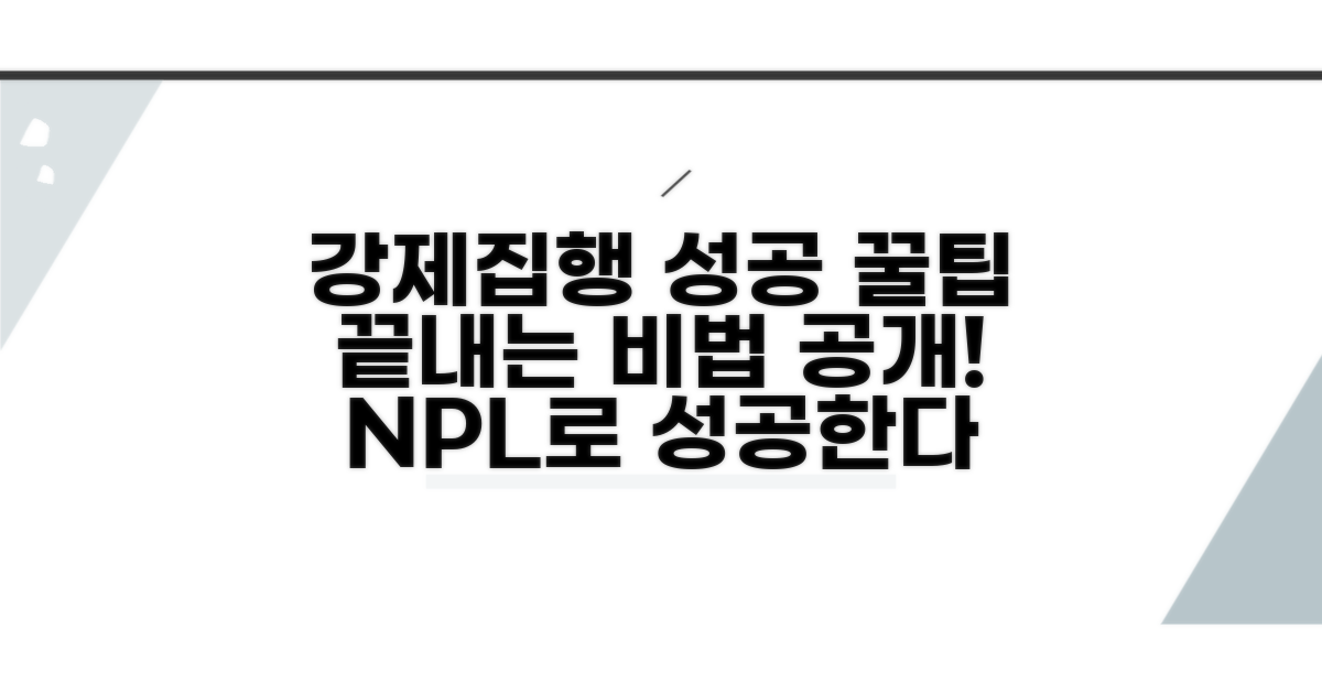 강제집행 성공 사례와 꿀팁