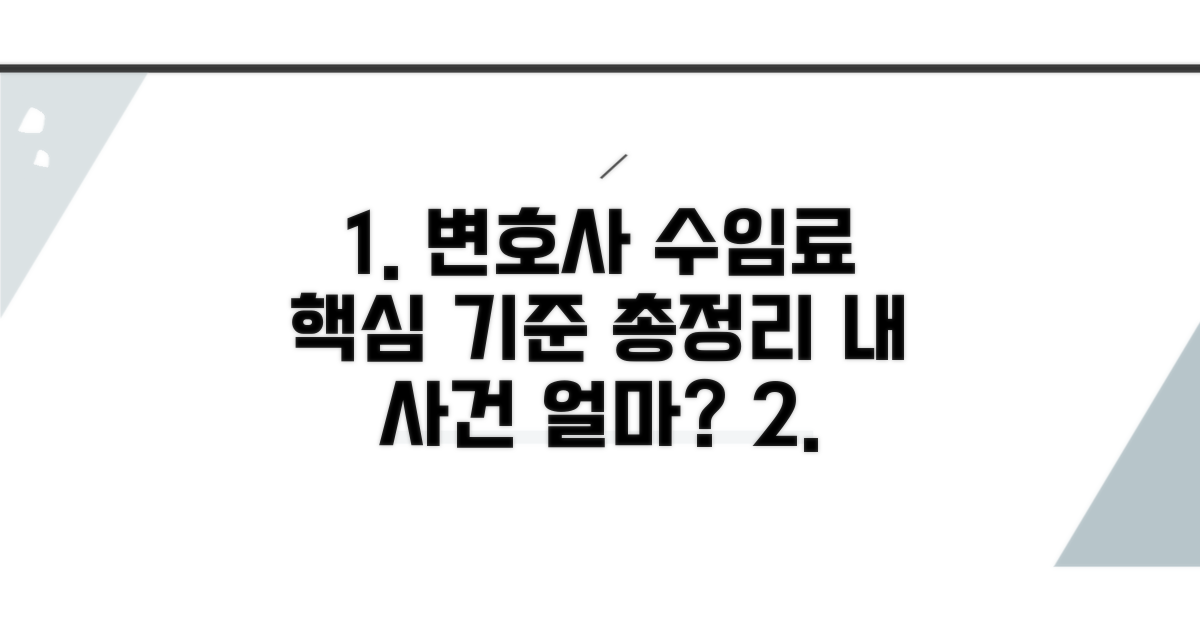 변호사 수임료 책정 기준 총정리