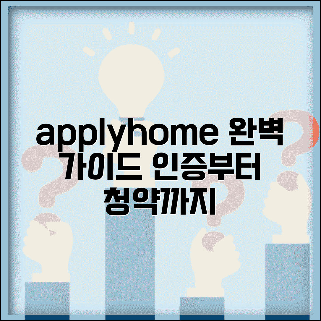 applyhome 완벽 활용법 인증부터 청약신청까지