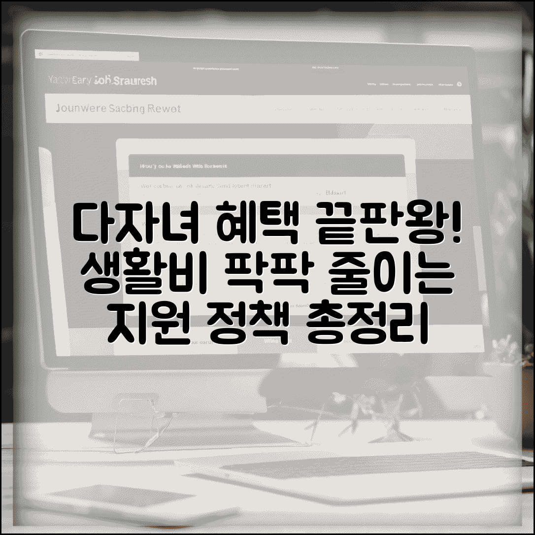 다자녀 가구 혜택 총정리 생활비 절약 지원 정책