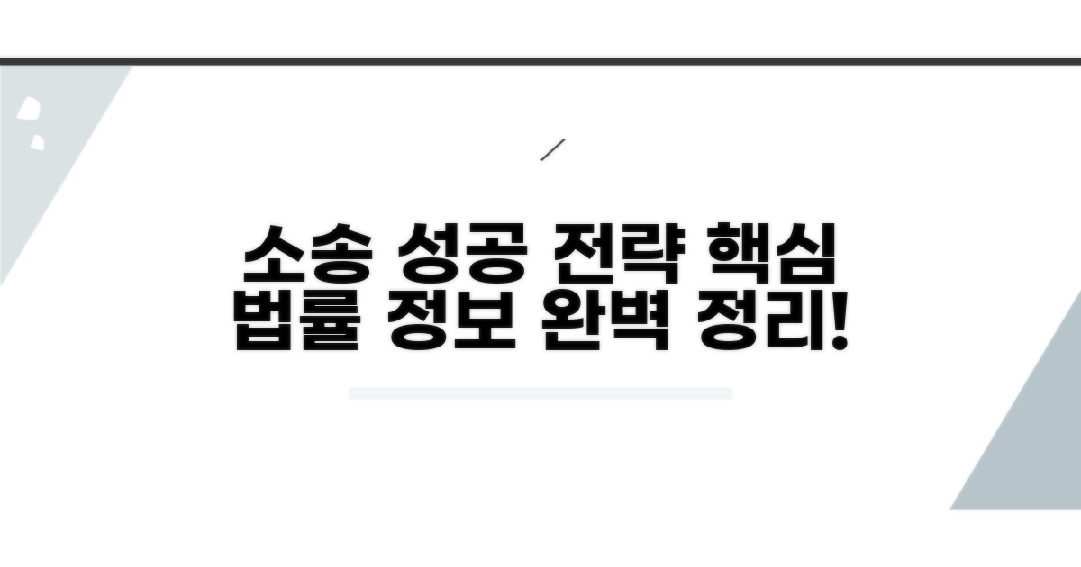 소송 성공 위한 법률 정보 완벽 정리
