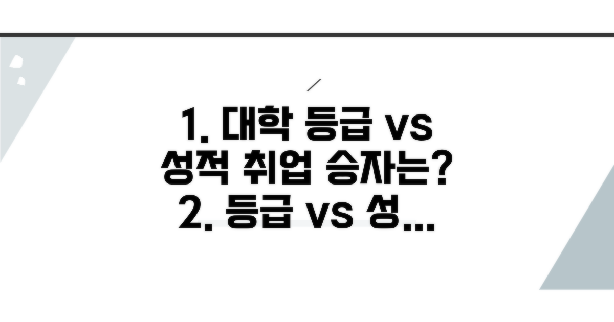 대학 등급 vs 성적, 누가 취업 더 잘할까?