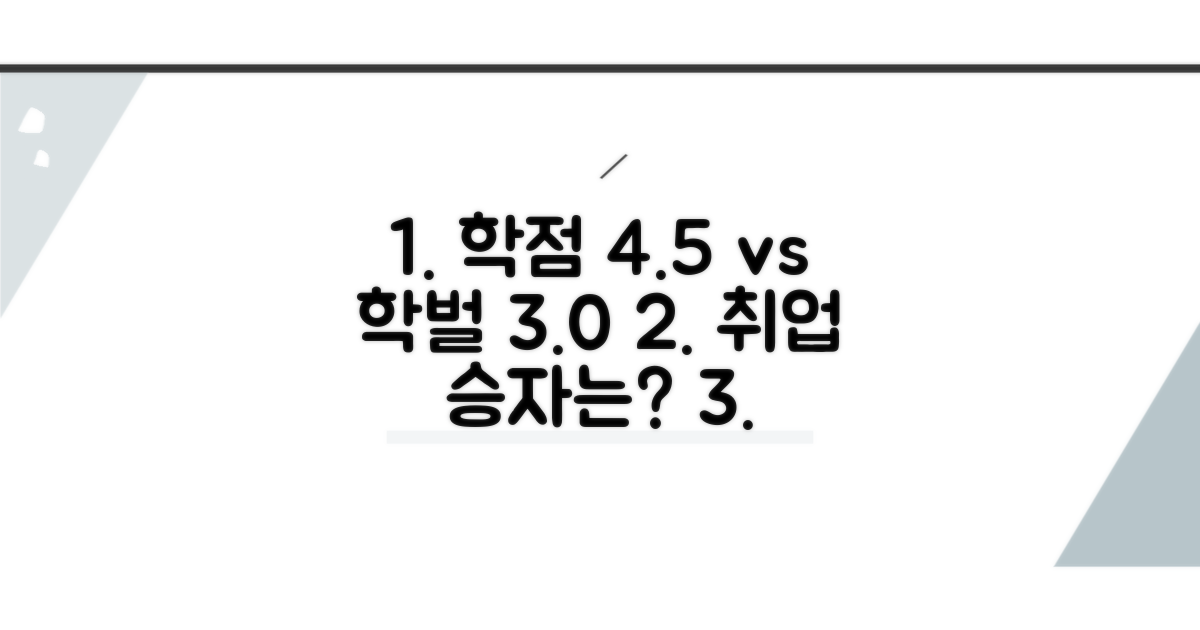 학점 4.5 vs 학벌 3.0, 취업 승자는?