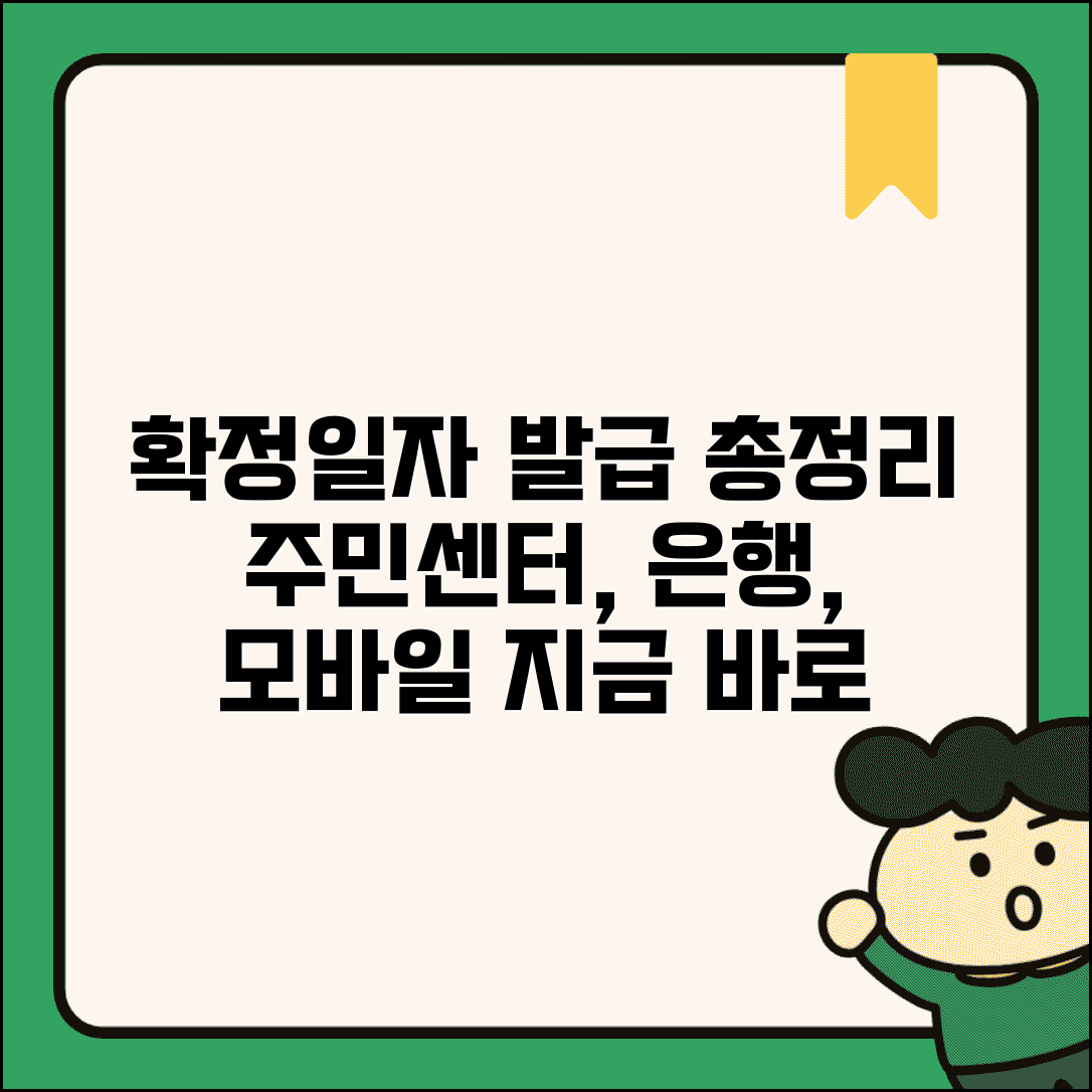 확정일자는 어디서 받나요 | 주민센터, 은행, 모바일 발급 방법 총정리