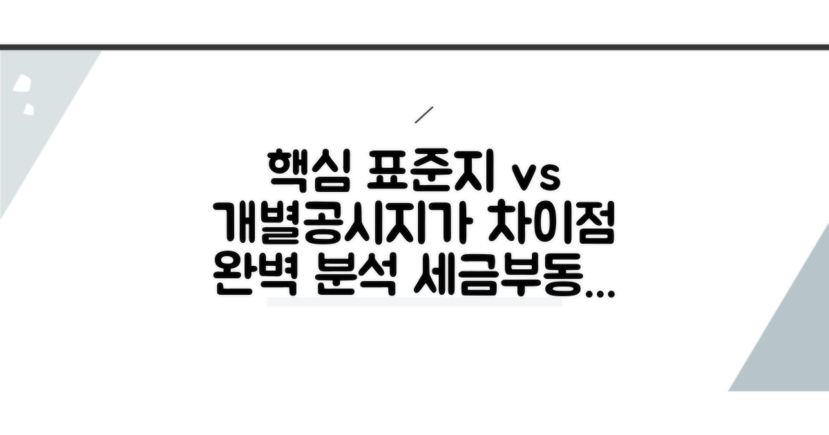 표준지와 개별공시지가 차이점