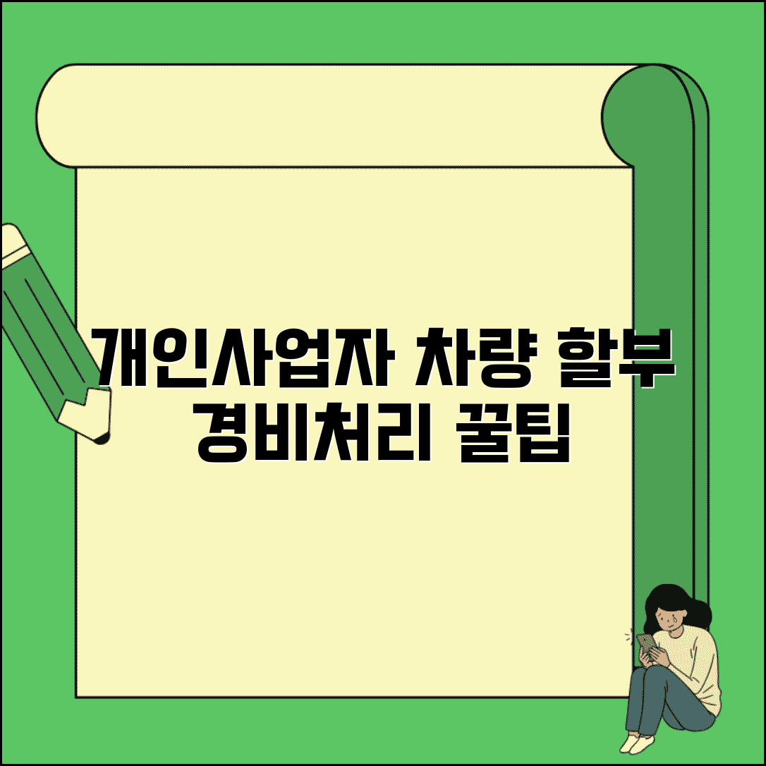 개인사업자 자동차 할부 | 자동차 할부금 경비처리 방법