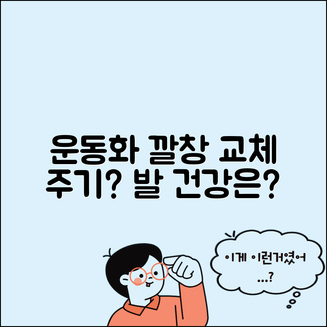 운동화 깔창 얼마나 자주 교체해야 하나요 | 운동화 깔창 | 교체주기 | 발건강