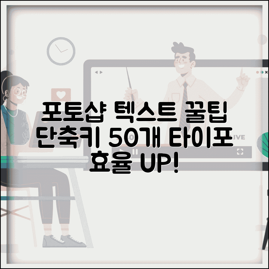 포토샵 텍스트 편집 단축키 50개 총정리 | 타이포그래피 작업 효율화