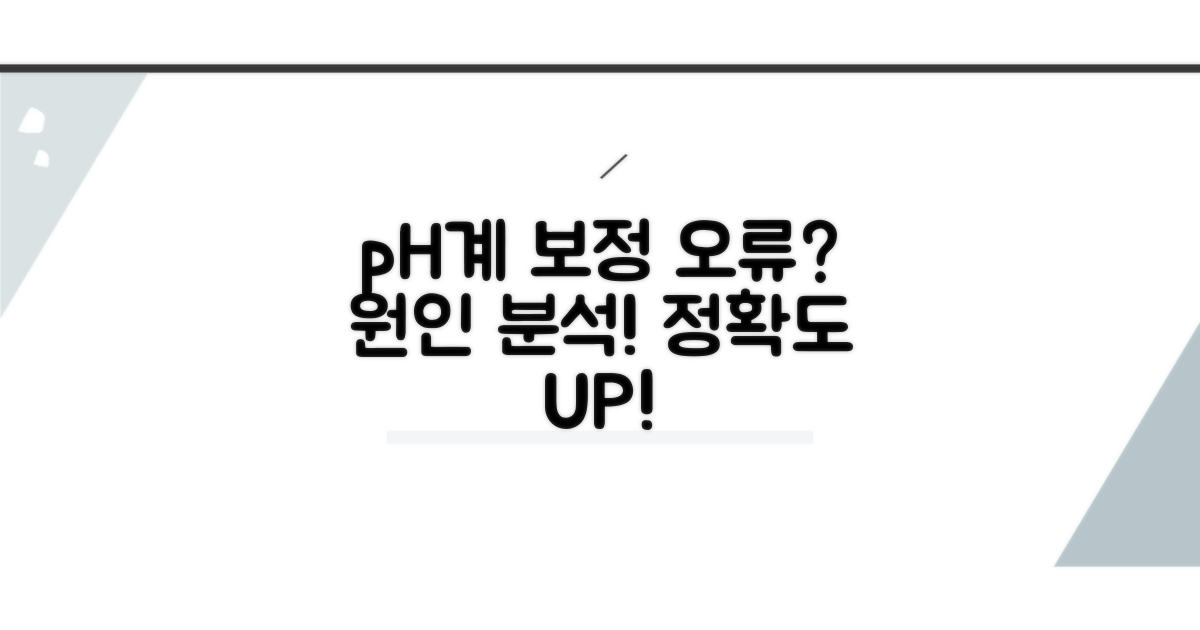 pH계 보정 오류 원인 분석
