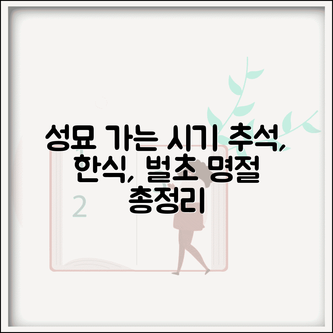 성묘 가는 시기 언제 가나 추석 한식 | 성묘 시기 명절 벌초 기간