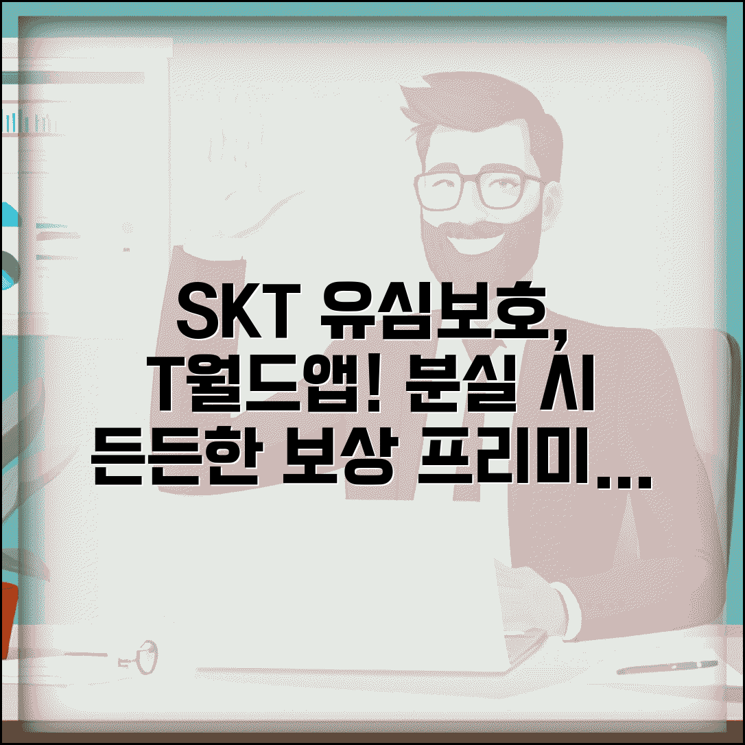 유심보호서비스 SKT 프리미엄 옵션 | T월드 앱 가입절차 | 분실 시 보상범위