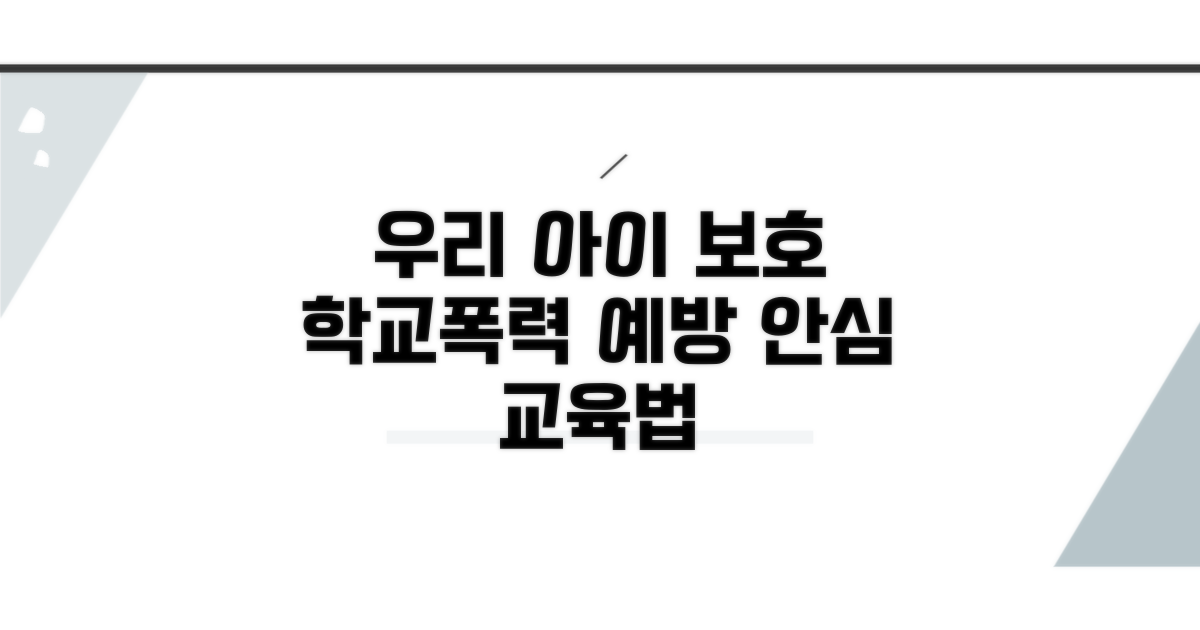 학교 폭력 예방, 우리 아이 지키는 법