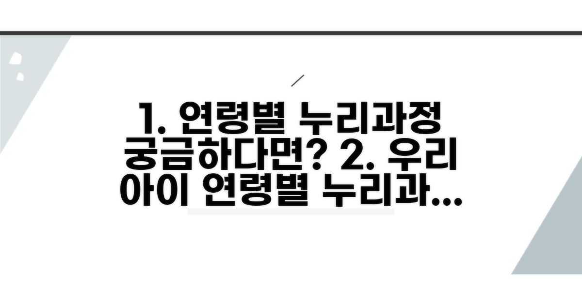 연령별 누리과정 엿보기