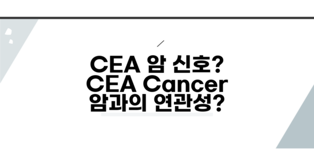 CEA 수치, 암과 관련될까?