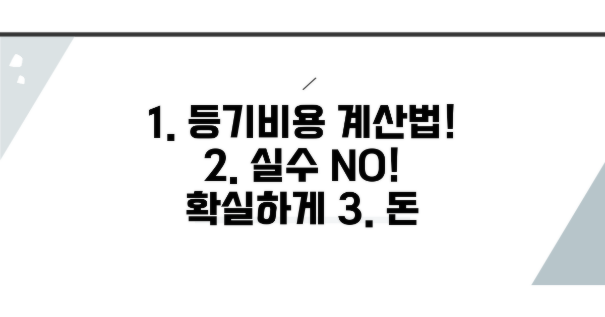 등기비용 계산, 실수 없이 하는 법