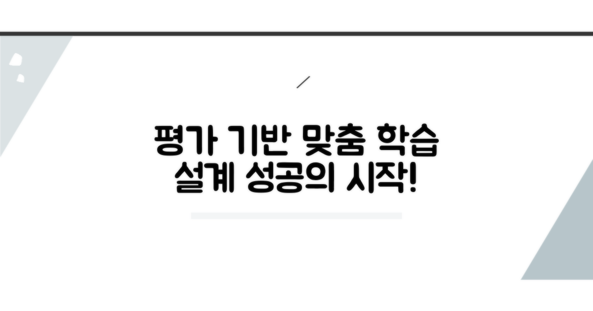 맞춤 학습 설계, 평가로 시작!