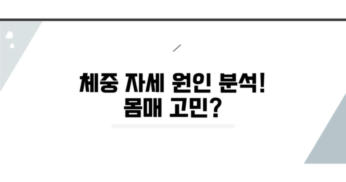 체중 증가와 자세 변화가 원인