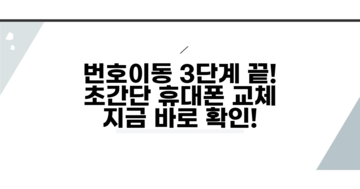 휴대폰 번호이동 절차 상세안내