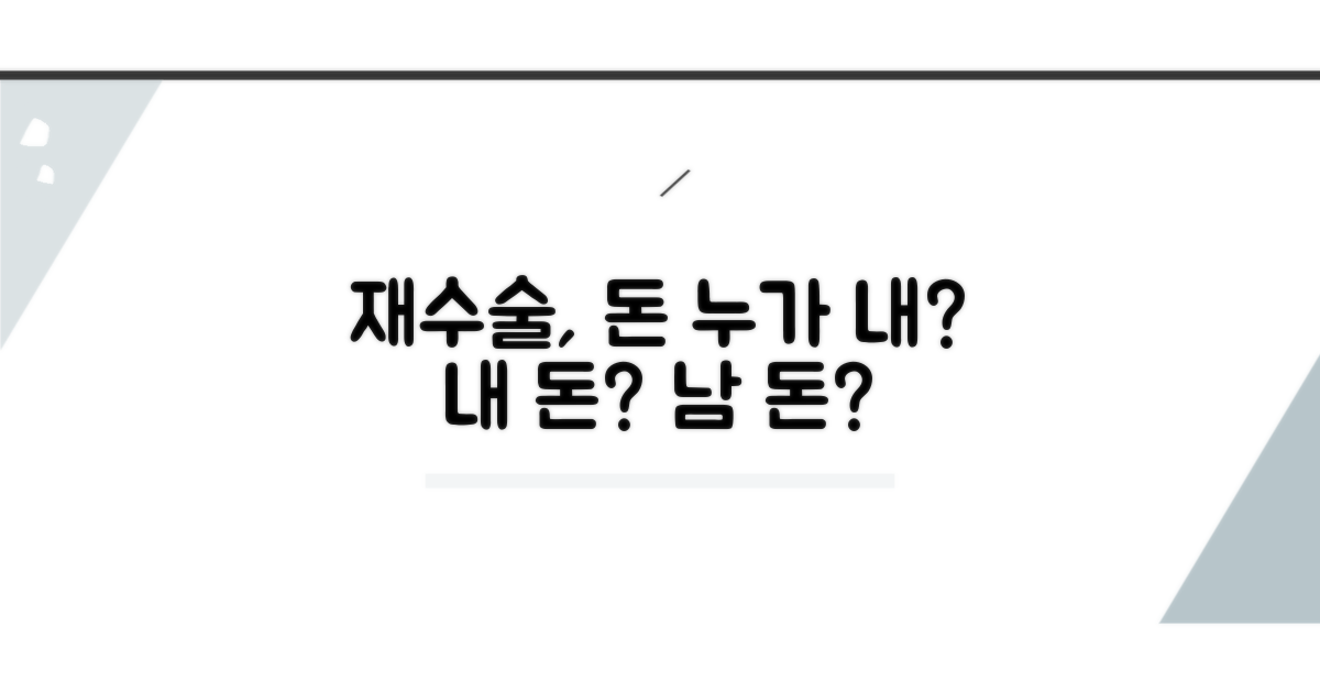 재수술 비용, 누가 부담해야 할까?
