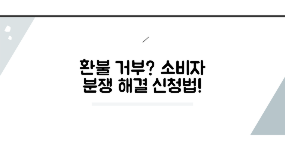 환불 거부 시 소비자분쟁조정 신청법