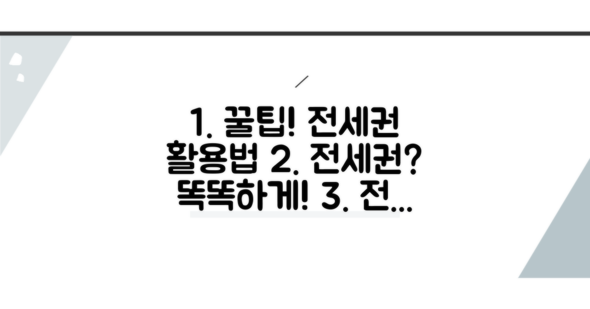 전세권 설정, 똑똑하게 활용하는 꿀팁
